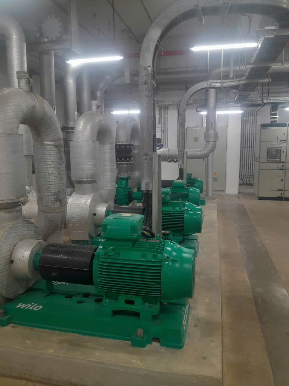 Lắp đặt bơm Wilo trục ngang - Phòng bơm